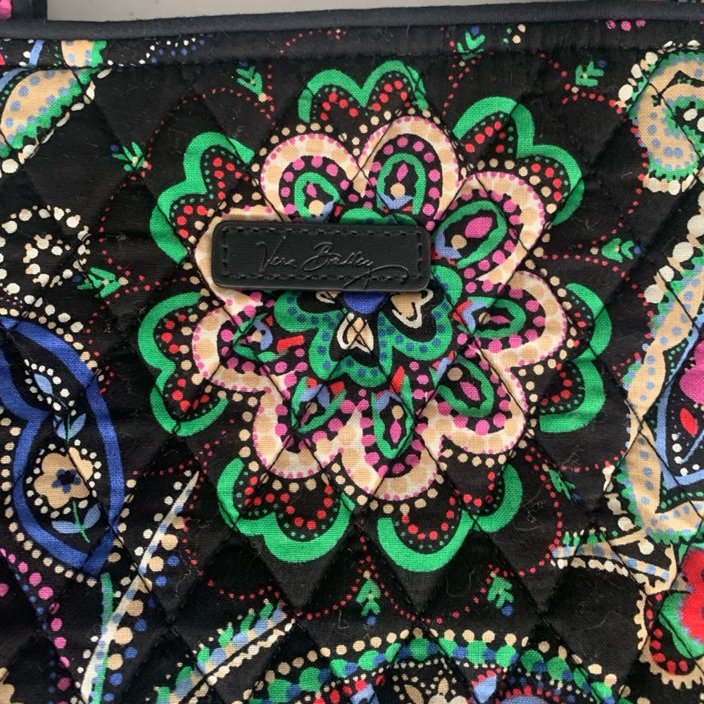Pre Owned Women's Vera Bradley Kiev Paisley Tote Bag Stylish Practical Fashion - Picture 8 of 16